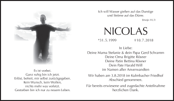 Anzeige von Nicolas Schramm von MGO