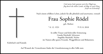 Anzeige von Sophie Rödel von MGO