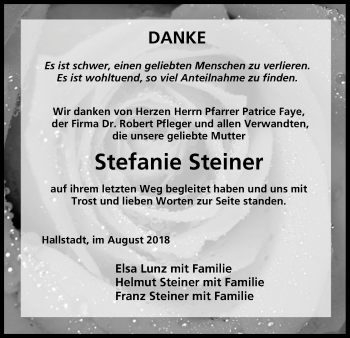 Anzeige von Stefanie Steiner von MGO