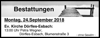 Anzeige von Bestattungen vom 24.09.2018 von MGO