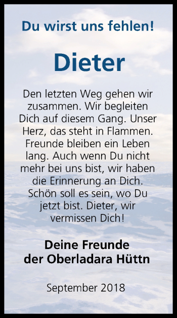 Anzeige von Dieter  von MGO