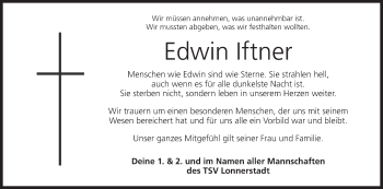 Anzeige von Edwin Iftner von MGO