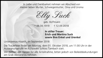Anzeige von Elly Suck von MGO