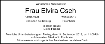 Anzeige von Elvira Cseh von MGO