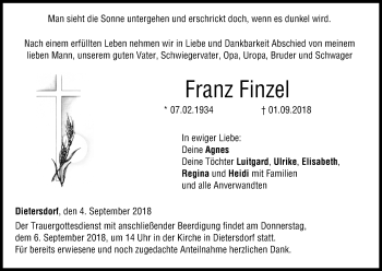 Anzeige von Franz Finzel von MGO