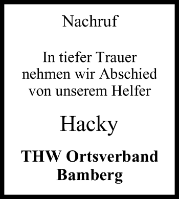 Anzeige von Hacky  von MGO