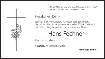 Anzeige von Hans Fechner von MGO