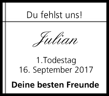 Anzeige von Julian Keilholz von MGO