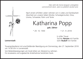 Anzeige von Katharina Popp von MGO