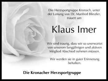 Anzeige von Klaus Imer von MGO