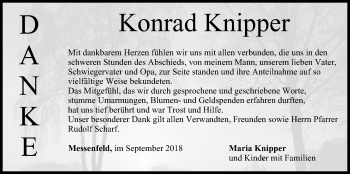 Anzeige von Konrad Knipper von MGO