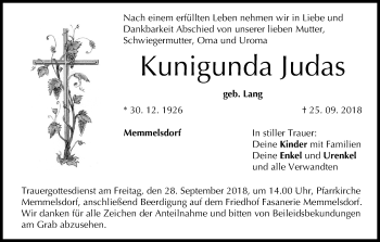 Anzeige von Kunigunda Judas von MGO