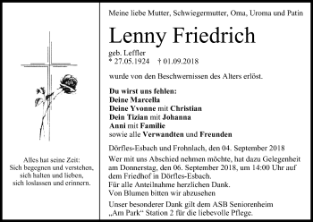 Anzeige von Lenny Friedrich von MGO