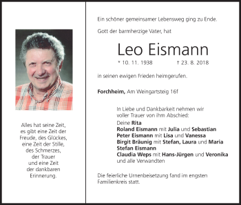 Anzeige von Leo Eismann von MGO