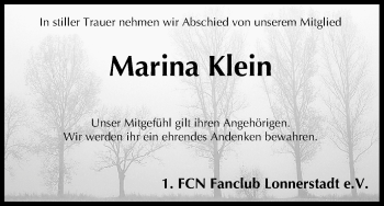 Anzeige von Marina Klein von MGO