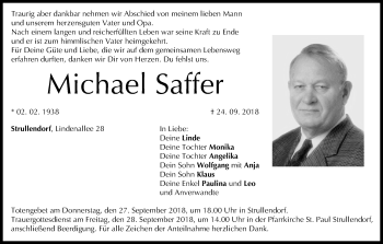 Anzeige von Michael Saffer von MGO