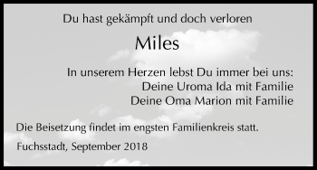 Anzeige von Miles  von MGO
