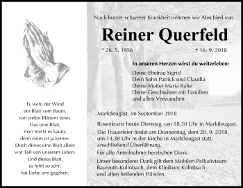 Anzeige von Reiner Querfeld von MGO