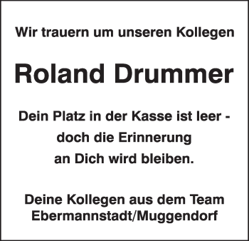 Anzeige von Roland Drummer von MGO