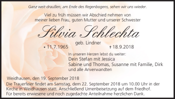 Anzeige von Silvia Schlechta von MGO