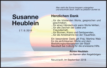 Anzeige von Susanne Heublein von MGO