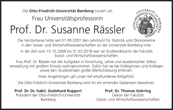 Anzeige von Susanne Rässler von MGO