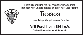 Anzeige von Tassos  von MGO