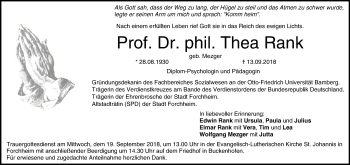 Anzeige von Thea Rank von MGO