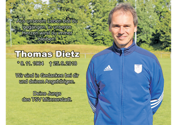 Anzeige von Thomas Dietz von MGO