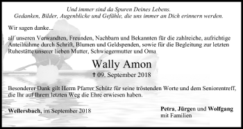 Anzeige von Wally Amon von MGO