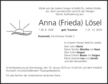 Anzeige von Anna Lösel von MGO