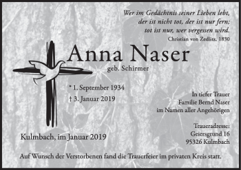 Anzeige von Anna Naser von MGO