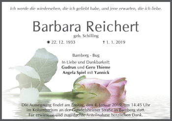 Anzeige von Barbara Reichert von MGO
