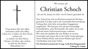 Anzeige von Christian Schoch von MGO