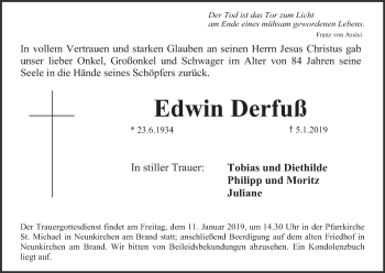 Anzeige von Edwin Derfuß von MGO
