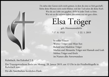 Anzeige von Elsa Tröger von MGO