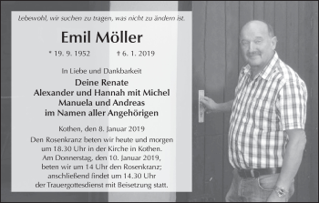 Anzeige von Emil Möller von MGO