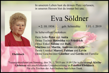 Anzeige von Eva Söldner von MGO