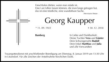 Anzeige von Georg Kaupper von MGO