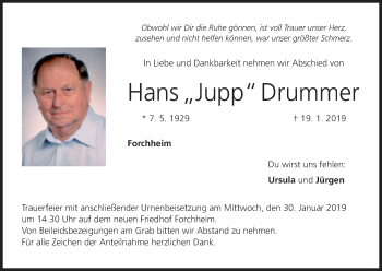 Anzeige von Hans Drummer von MGO