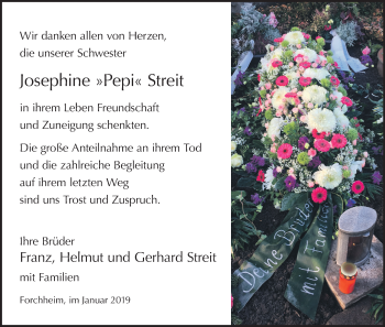 Anzeige von Josephine Streit von MGO