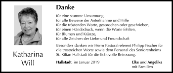 Anzeige von Katharina Will von MGO