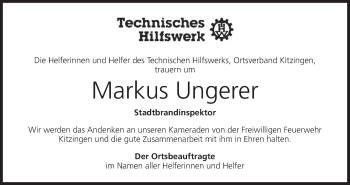 Anzeige von Markus Ungerer von MGO