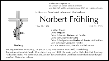 Anzeige von Norbert Fröhling von MGO