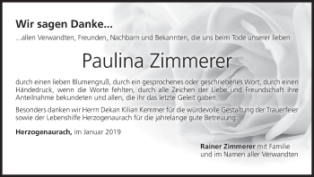 Anzeige von Paulina Zimmerer von MGO