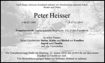 Anzeige von Peter Heisser von MGO