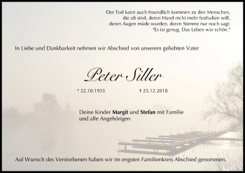 Anzeige von Peter Siller von MGO