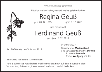 Anzeige von Regina Geuß von MGO