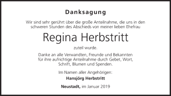 Anzeige von Regina Herbstritt von MGO