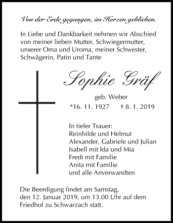 Anzeige von Sophie Gräf von MGO